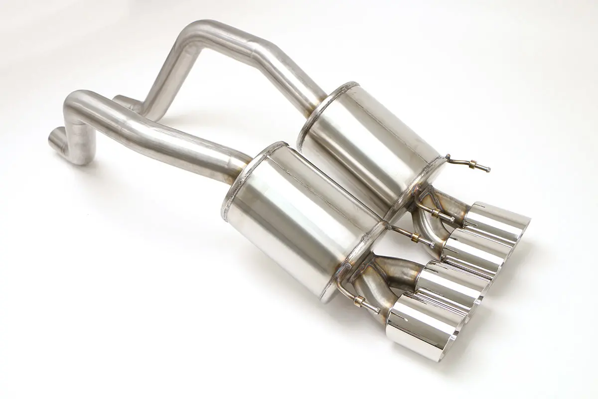 Billy Boat Exhaust: 2006-13 Chevy C6 Corvette Z06 Zr1 Prt Axle Back Exhaust System (Round Or Oval Tips) 1