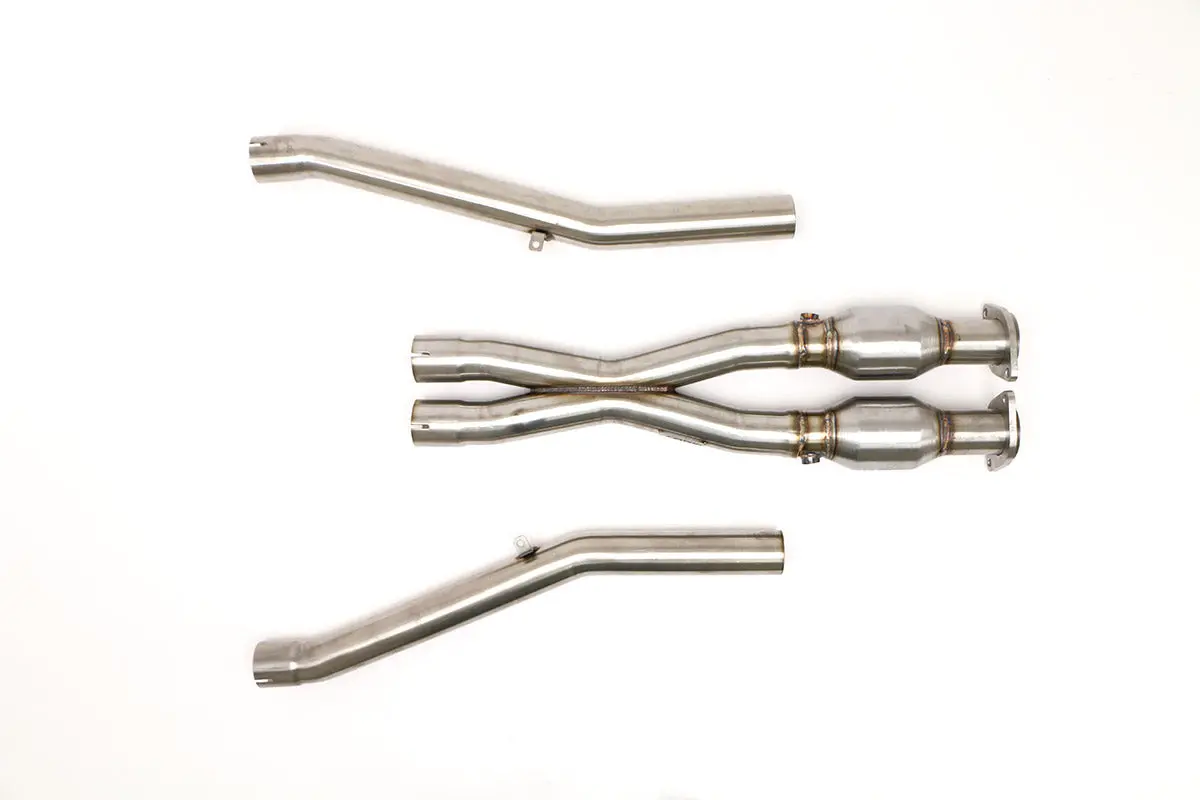 Billy Boat Exhaust: 2009-13 Chevy C6 Corvette X-Pipe With High Flow Cats 2 1/2″ 1