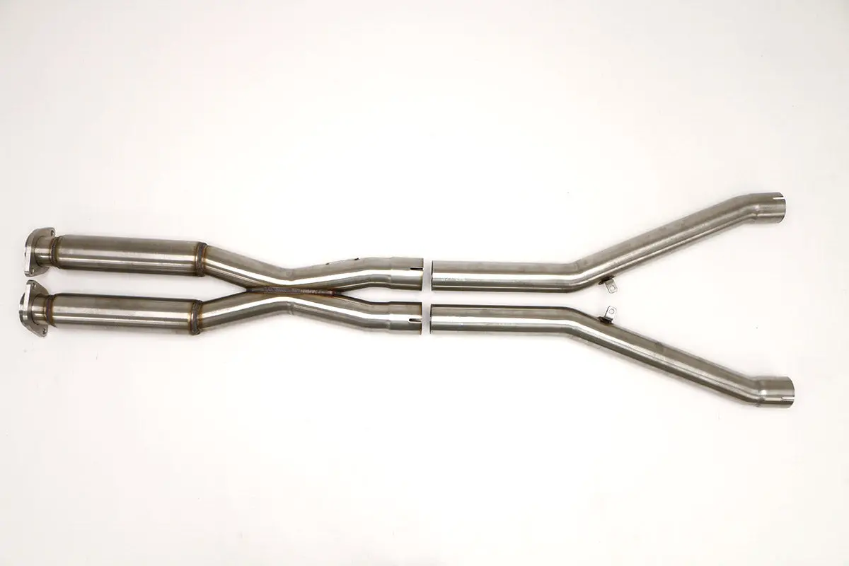Billy Boat Exhaust: 2009-13 Chevy C6 Corvette X-Pipe With Resonators 2 1/2″ 1