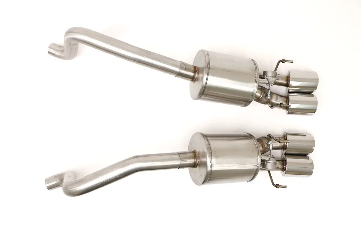 Billy Boat Exhaust: 2009-13 Chevy C6 Corvette Fusion Axle Back Exhaust System For Factory Npp. Inc Grandsport (Round Tips) 1