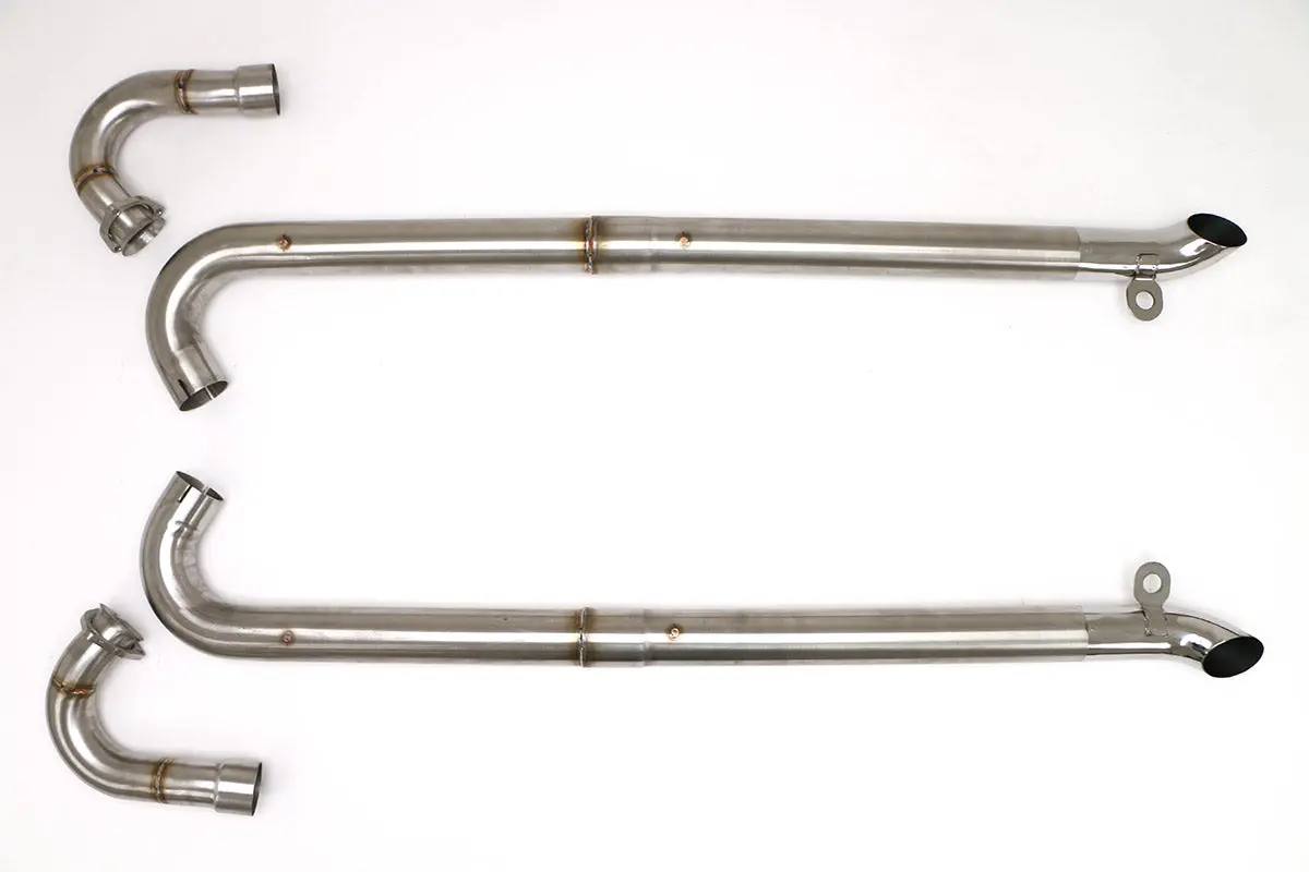 Billy Boat Exhaust: 1963-82 Chevy C2 C3 Corvette Ls Conversion Side Pipes 3″ – Brushed Stainless Finish 1