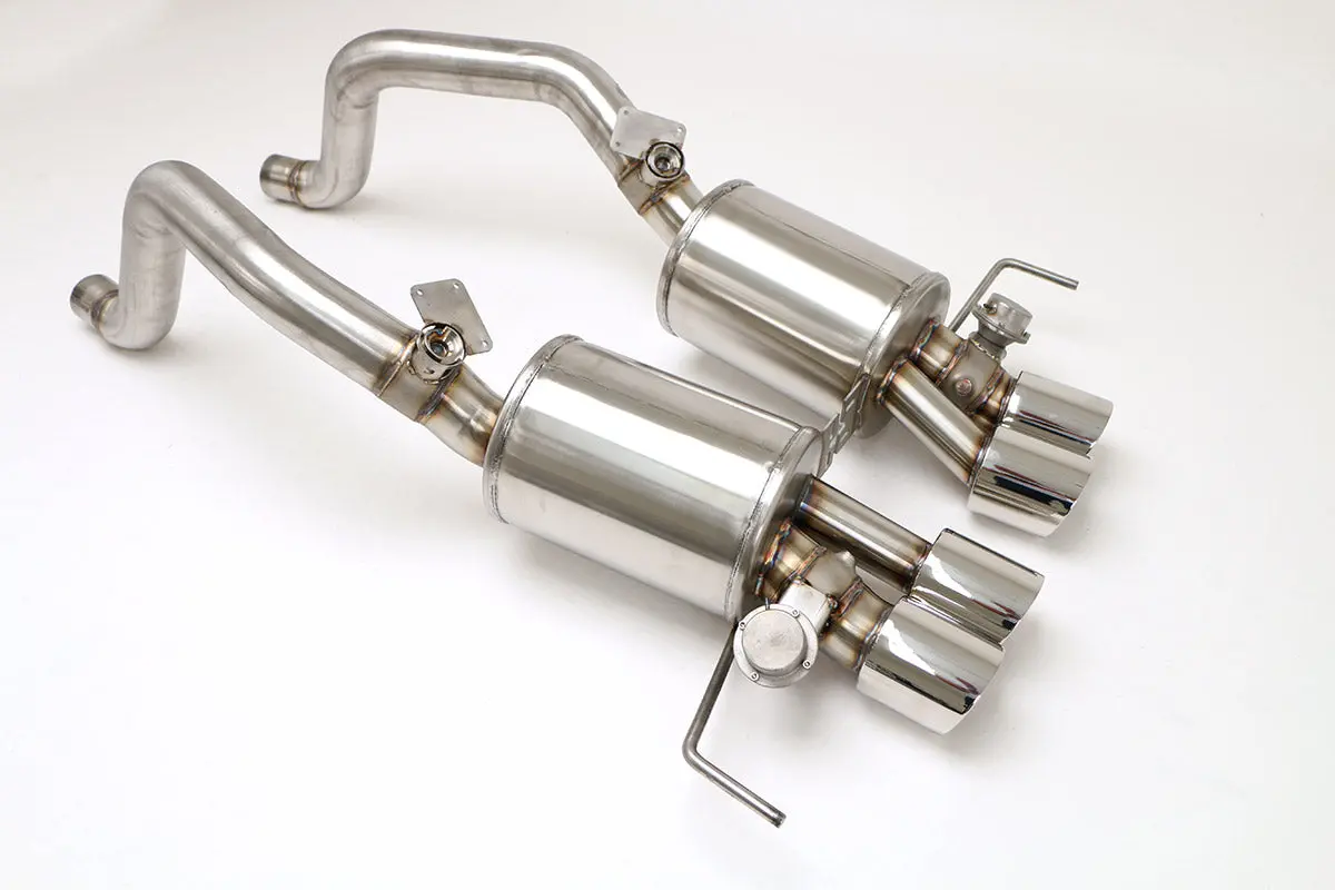 Billy Boat Exhaust: 2014-19 Chevy C7 Corvette -- Fusion Gen. 3 Axle Back Exhaust System With Retro Kit (Non-Npp Car) (Round Tips) 1