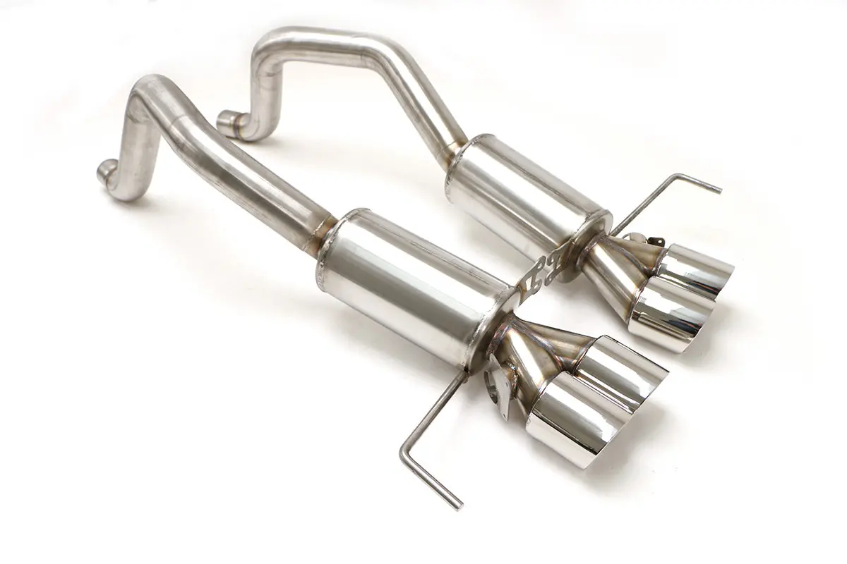 Billy Boat Exhaust: 2014-19 Chevy C7 Corvette Z06 Bullet-Prt Axle Back Exhaust System (Round Or Speedway Tips) 1