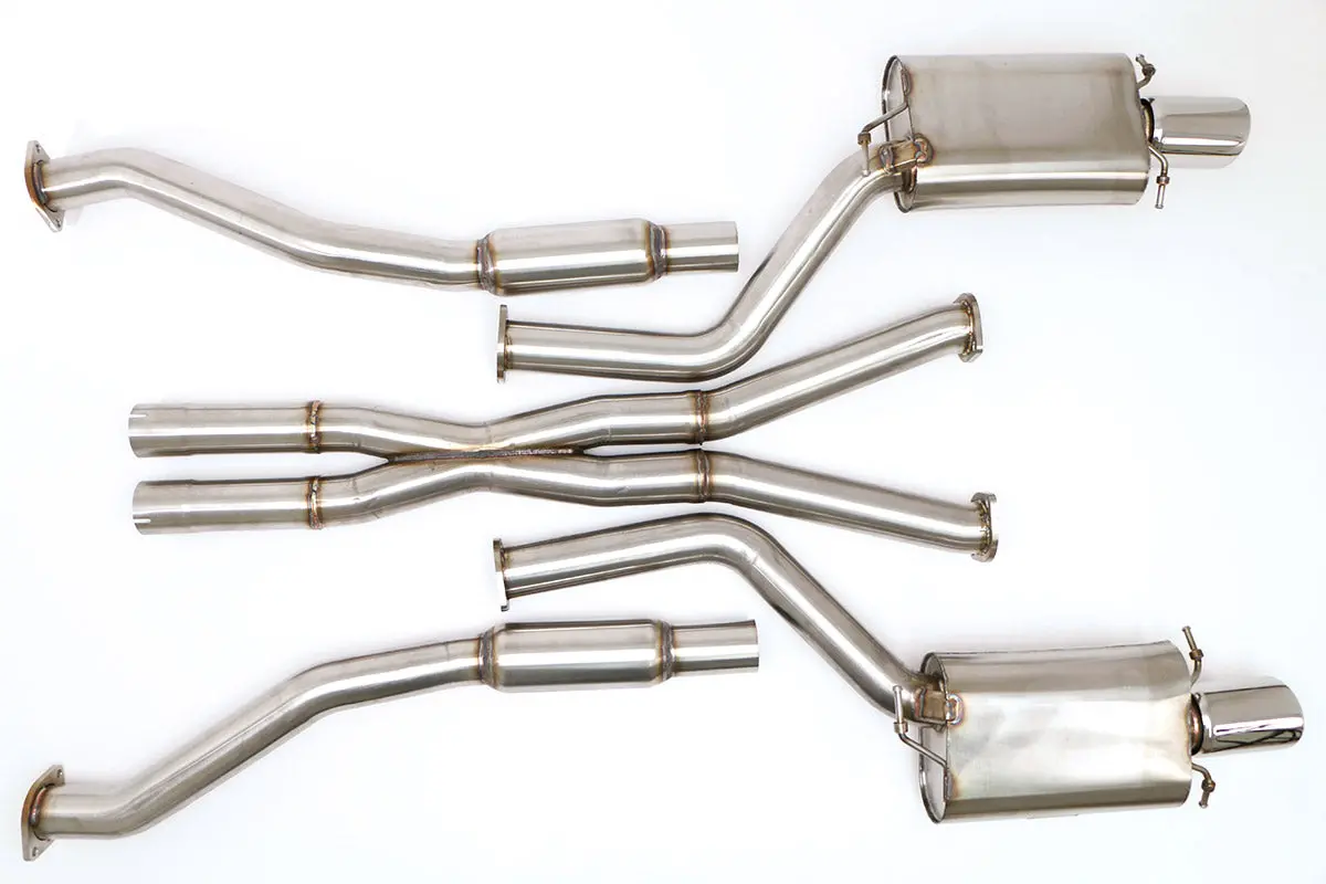 Billy Boat Exhaust: 2003-07 Cadillac Cts-V Cat Back Exhaust System With X-Pipe (Round Tips) 1