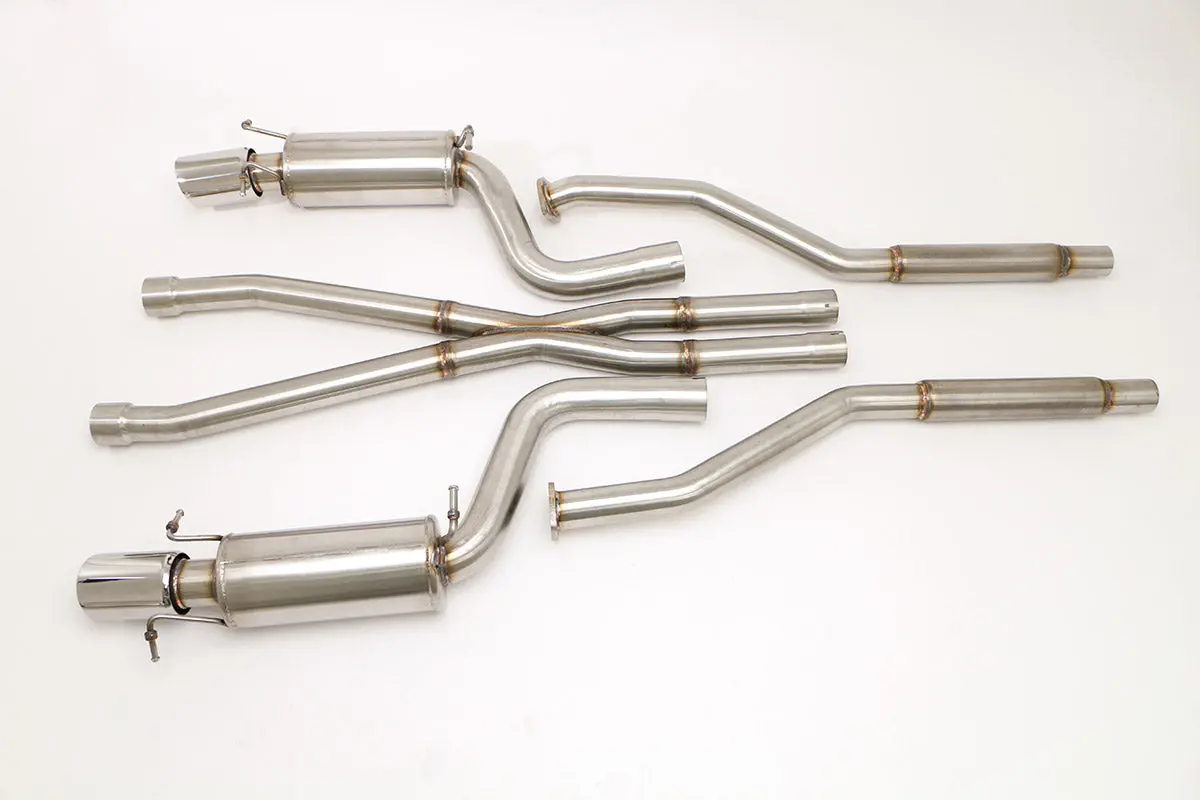 Billy Boat Exhaust: Cadillac Cts-V Gen2 Cat Back Exhaust System With X-Pipe (Round Tips) 1