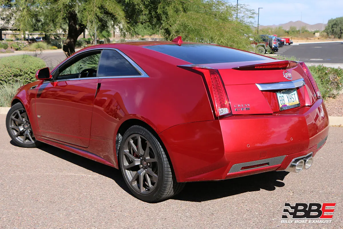 Billy Boat Exhaust: 2011-15 Cadillac Cts-V Coupe Cat Back Exhaust System With X-Pipe (Round Tips) 2