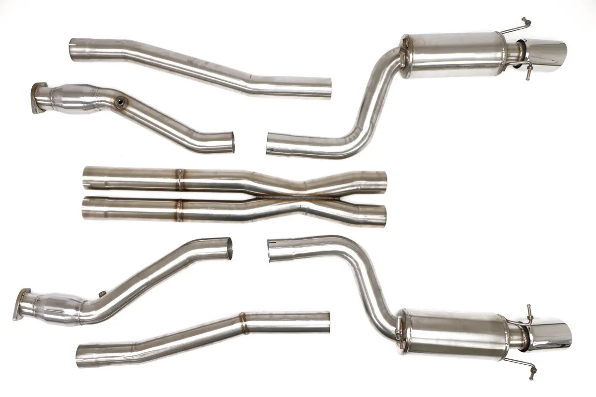 Billy Boat Exhaust: 2009-14 Cadillac Cts-V Gen2 Header-Back Exhaust System With X-Pipe With 3″ Flange (Round Tips) 1