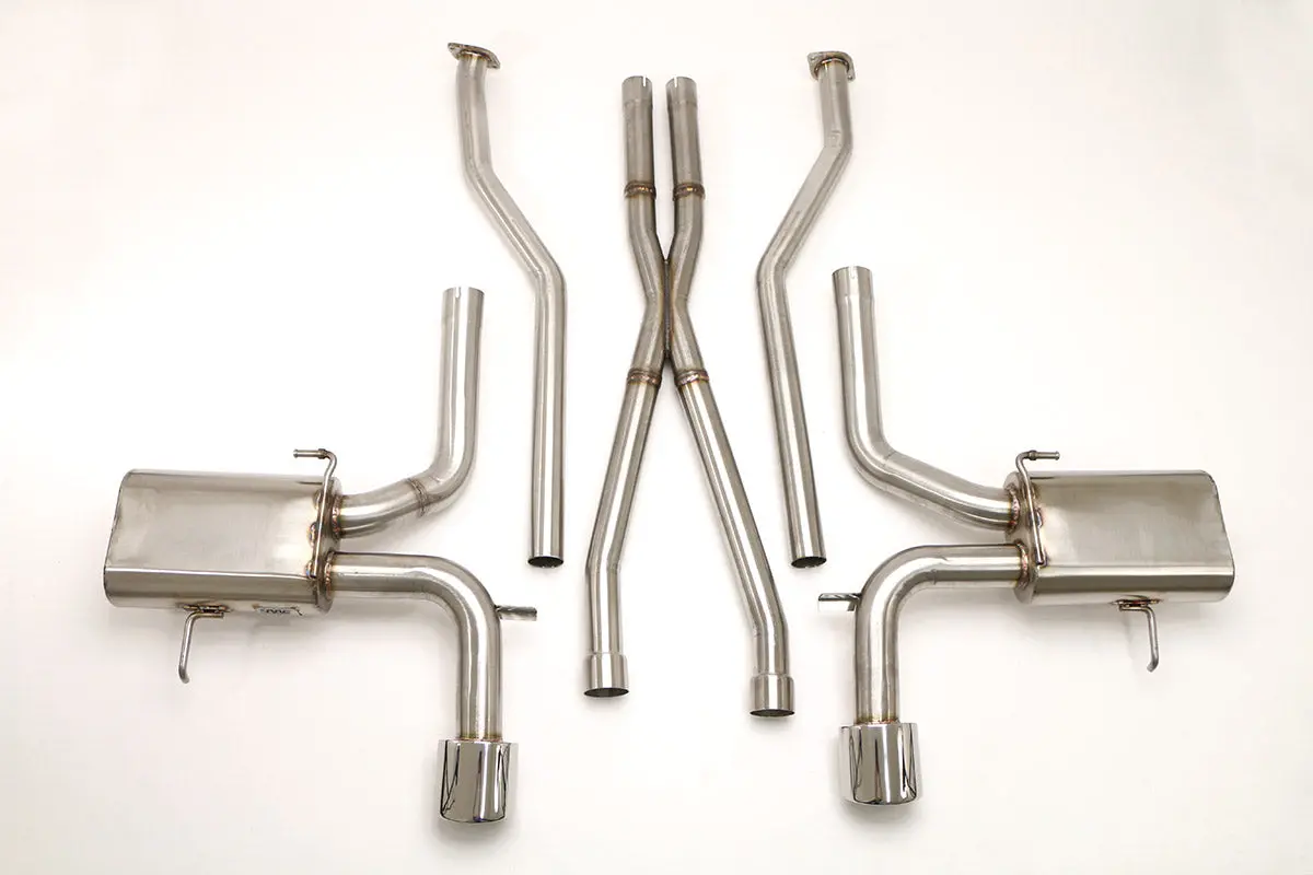 Billy Boat Exhaust: 2011-15 Cadillac Cts-V Coupe Cat Back Exhaust System With X-Pipe (Round Tips) 1