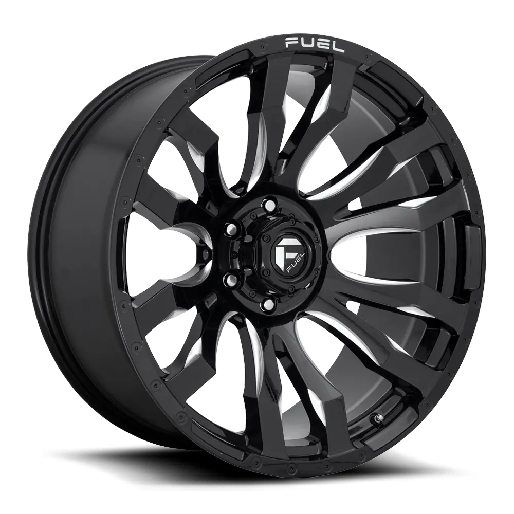 Fuel Blitz D673 Gloss Black Milled 1