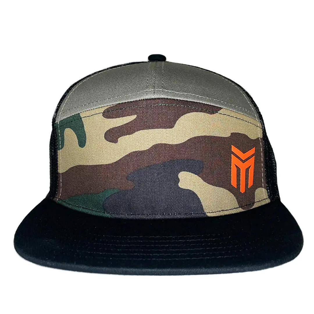 Camo (Power M) 7-Panel-Cap 1