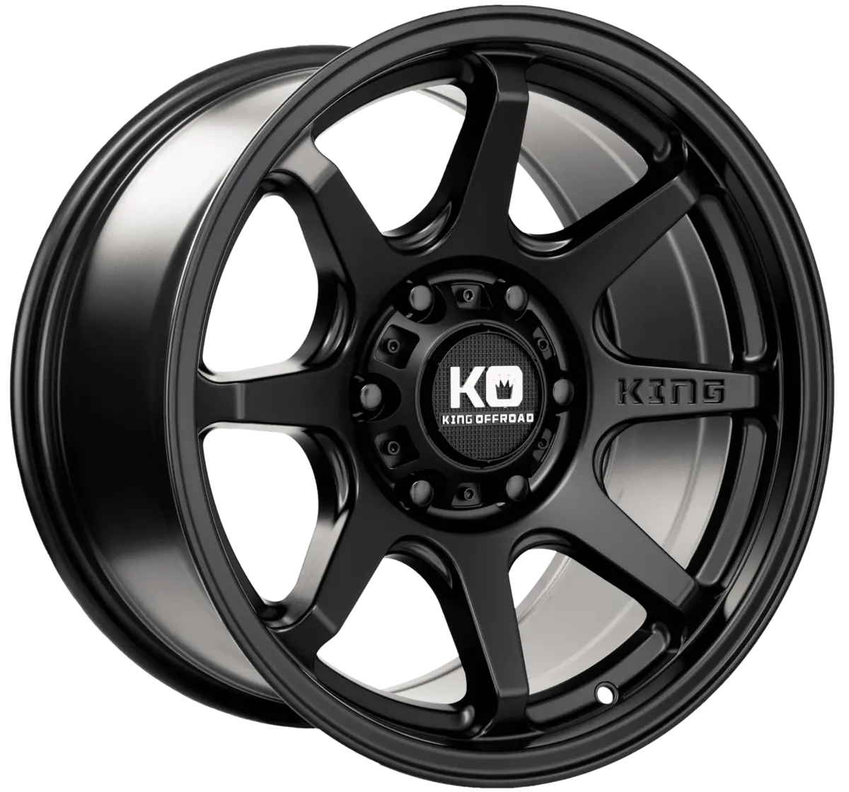 King Wheels Grappler Satin Black 1