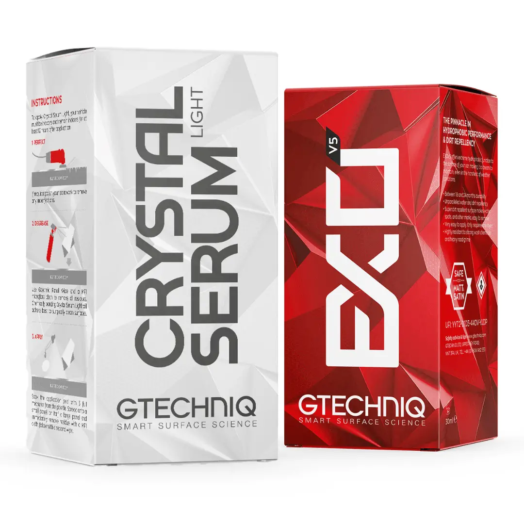 Gtechniq Crystal Serum Light & Exo V5 Ceramic Coating Combo – Ultimate Paint Protection & Gloss Enhancement 1