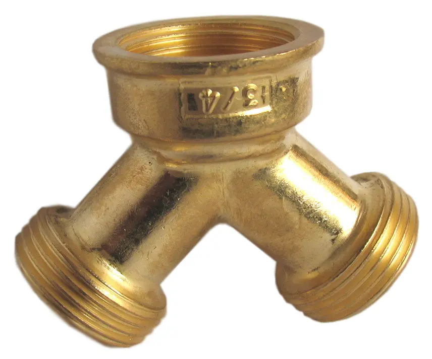 Garden Hose Brass "Y" Connector (2467) 1