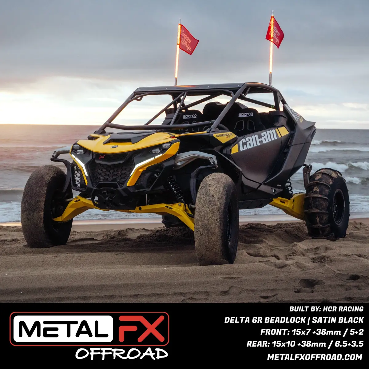 Delta 6R Beadlock | Satin Black | Utv Wheel Kit 5
