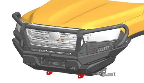 Slx Recon Bull Bar Suitable For Toyota Landcruiser 300 Series 2022 On - Triple Loop 1