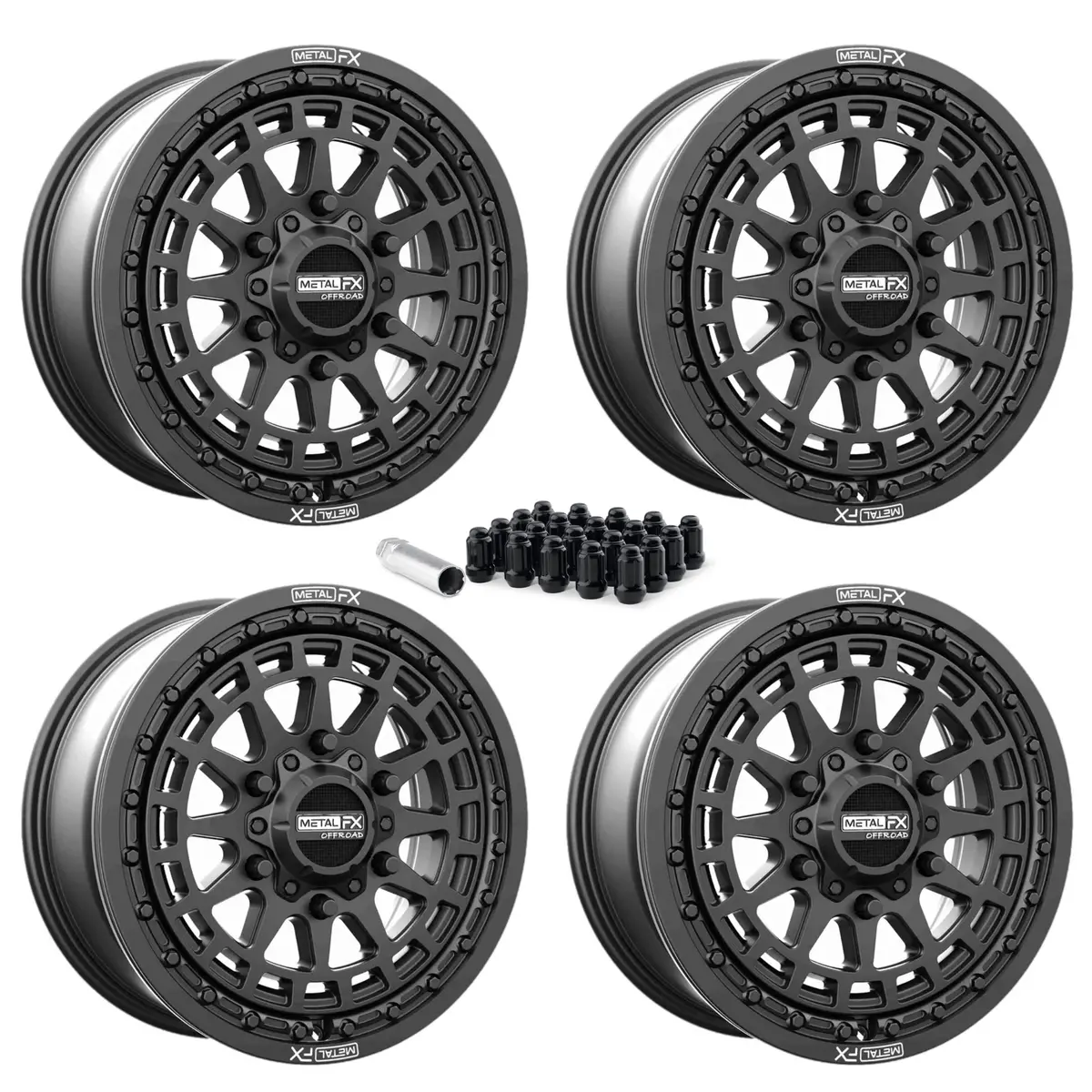 Outlaw 6R Beadlock | Satin Black | Utv Wheel Kit 1