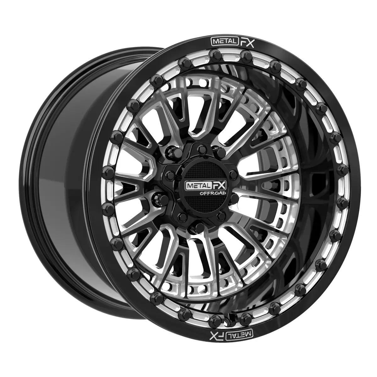 Slayer R Beadlock | Gloss Black Contrast Cut + Center Cap Spacer 2