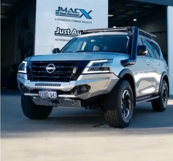 Moonlight Nissan Y62 Patrol 2023+ Facelift/Warrior 5" Rear Facing Snorkel 1