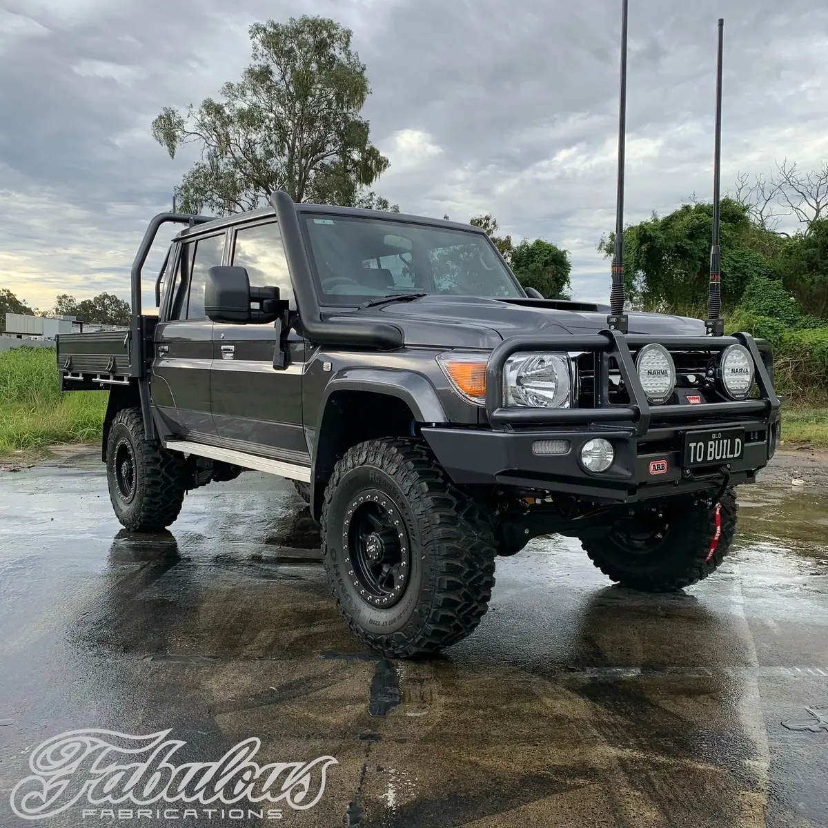 Toyota Landcruiser 76/78/79 Vdj Series Stainless Snorkel 1
