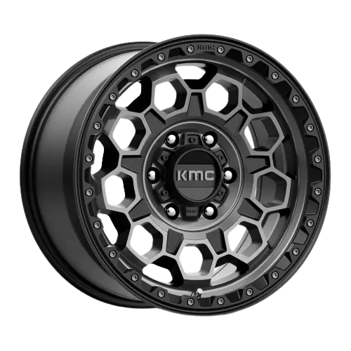 Kmc Trek Km545 Satin Black W/Gray Tint 1