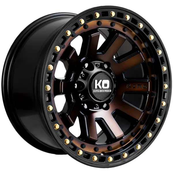 King Wheels - Snatch - Satin Black Bronze Face 1