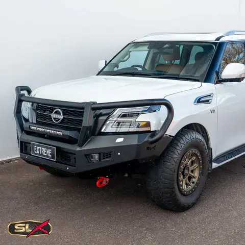 Extreme Series Bullbar X-1 Nissan Y62 Patrol S5 Gen-X Triple Loop Bullbar 1