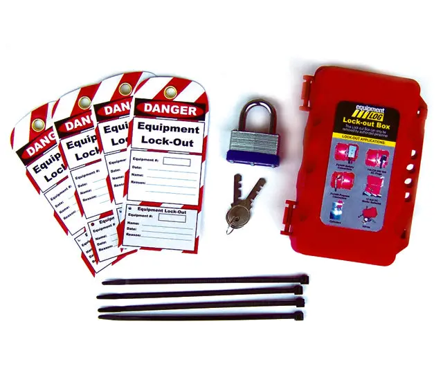 Lock-Out Box For Lock-Out Tag-Out Procedures 1