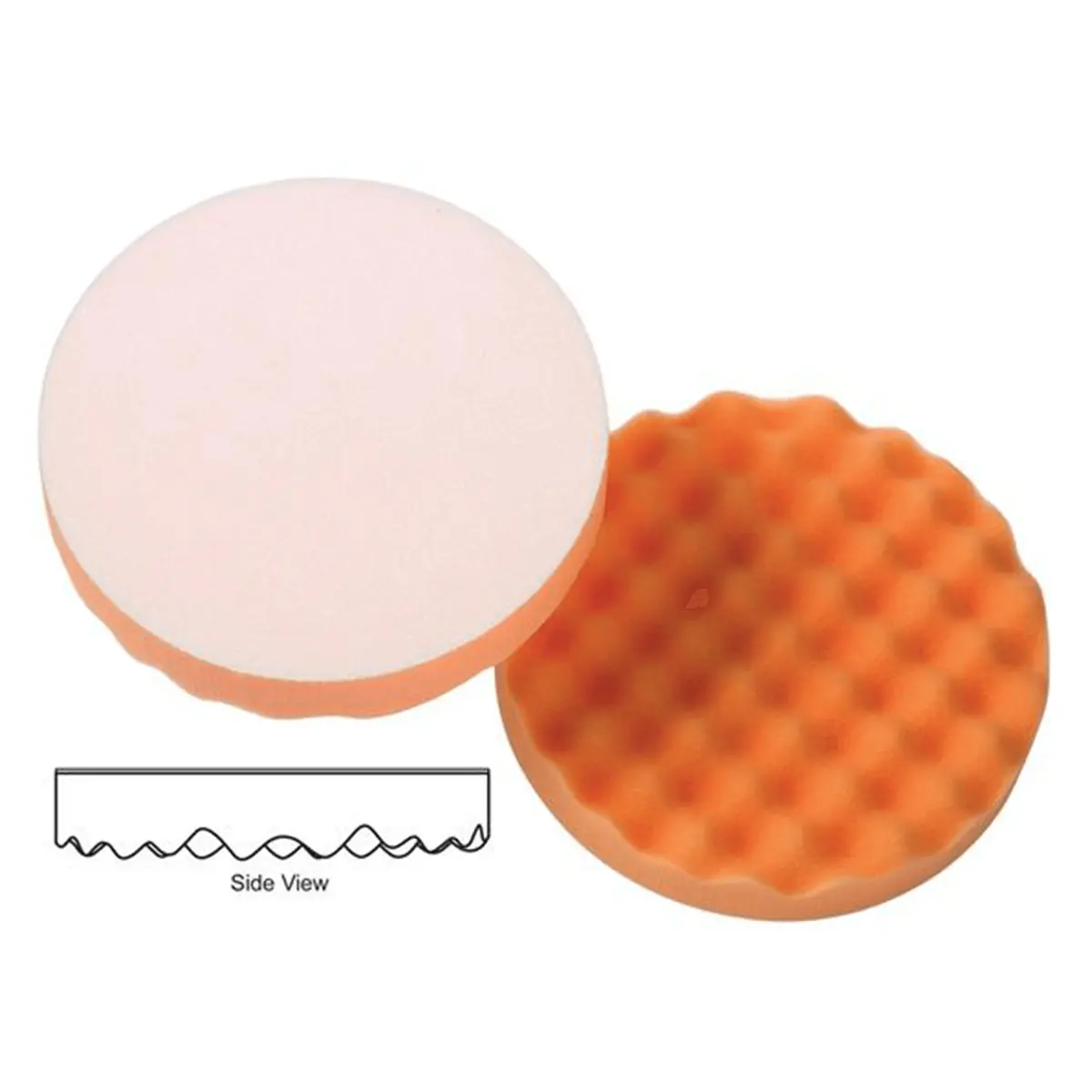 Lake Country Orange Light Cutting Waffle Pro Pad 1