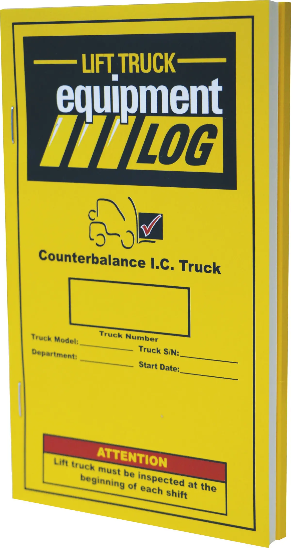 Lift Truck Log Replacement Book 1