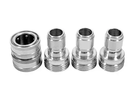 Mtm Hydro | Pro Stainless Quick-Connect Garden Hose Kit 1
