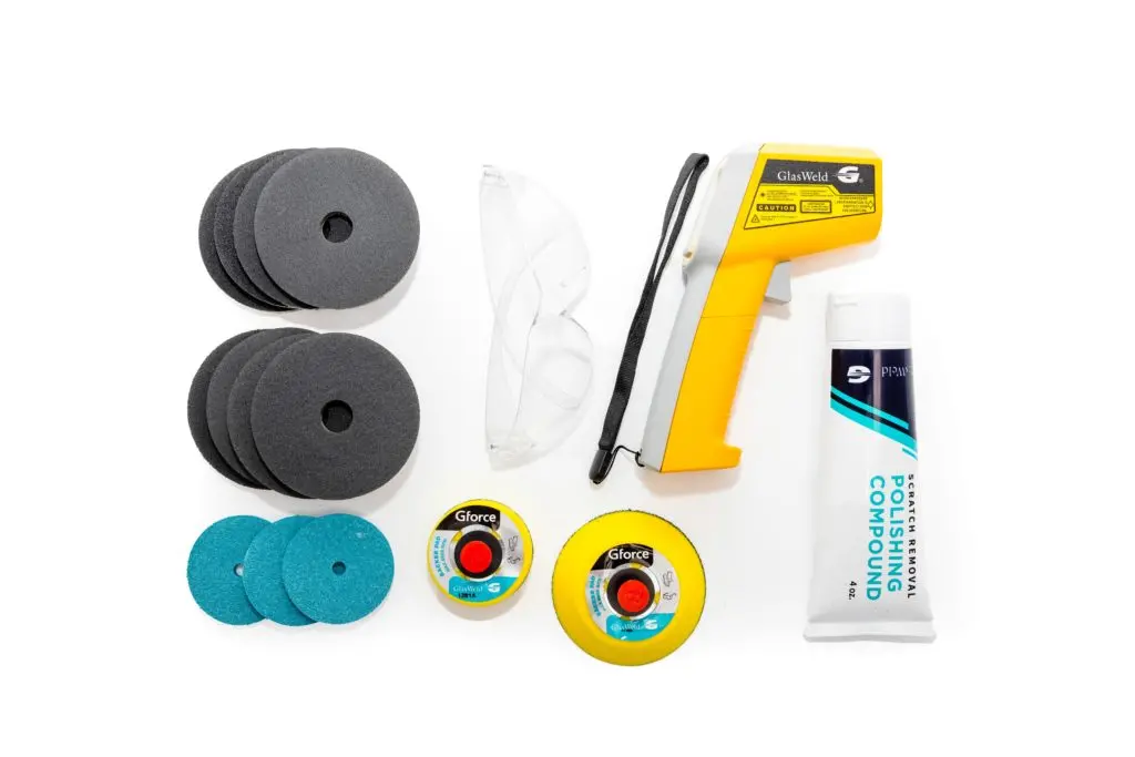 Glasweld Gforce Max Professional Kit – Advanced Glass Scratch Removal For Shops & Fabricators 2
