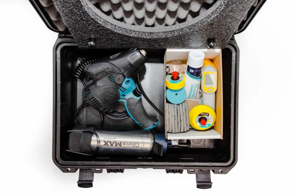 Glasweld Gforce Max Professional Kit – Advanced Glass Scratch Removal For Shops & Fabricators 1