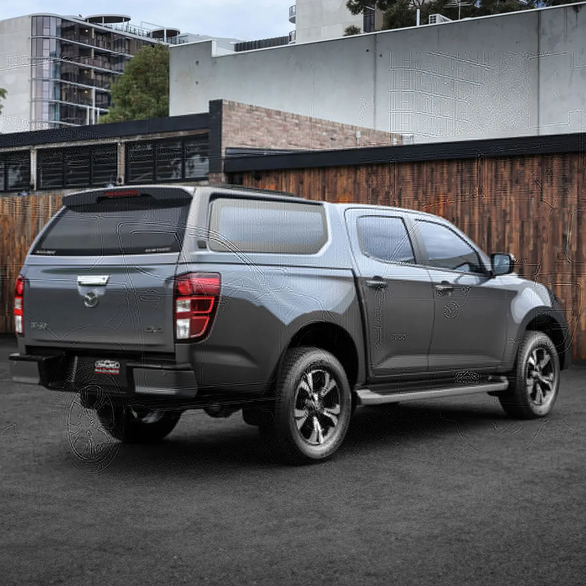 Maxliner Venture Canopy (Full Body Colour) To Suit Dual Cab Mazda Bt-50 (06/2020-On) 1