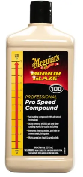 Meguiar's M100 Pro Speed Compound – High-Performance Cutting Compound For Professional Paint Correction 1