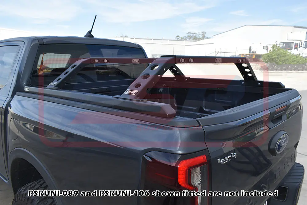 Psr 4X4 - Roof Top Tent Complete Tilt System (Full Kit, Baja Rack Style) With 1/4 Height Narrow Leg Set Of 4 - Ford Next Gen Ranger  / Raptor 1