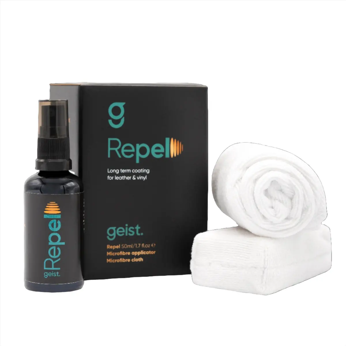 Geist Repel Advanced Solvent-Free Hybrid Polymer Coating For Leather, Vinyl & Synthetic Surfaces 1