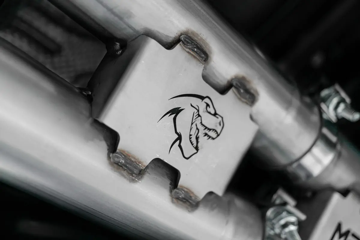 Mbrp: 2021+ Dodge Ram Trx -- 3" Cat-Back Dual Split Rear, Race Version Exhaust System -- Stainless Steel W/ Carbon Fiber Tips 2