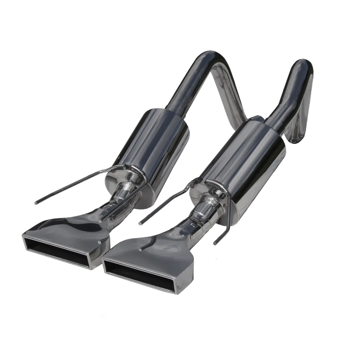 Mbrp: 2005-08 Chevy Corvette -- 2.5" Dual Muffler Axle Back, Rectangular Tips, T304 1