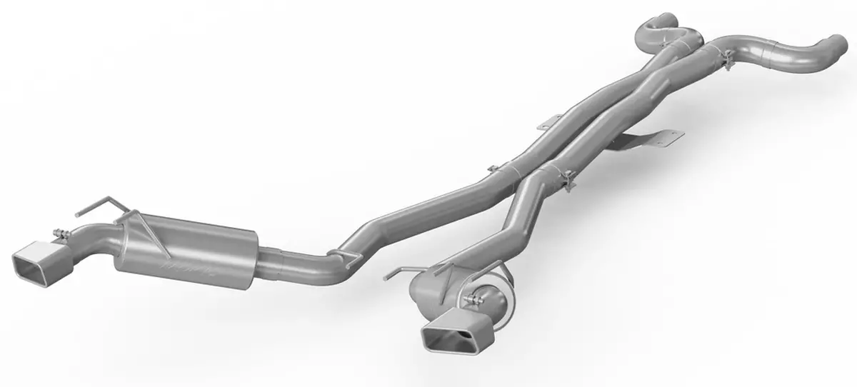 Mbrp: 2010-13 Chevy Camaro V8 6.2L 6 Speed  -- 3" Dual Cat Back, Rectangle Tips, T409 1