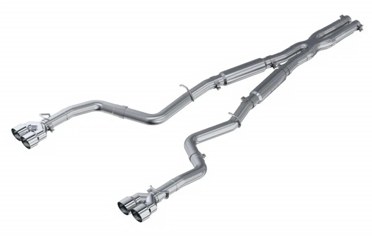 Mbrp: 2015-16 Challenger 5.7L Hemi -- 3" Dual Rear Cat-Back, Quad Tips (Race Version), Al 1
