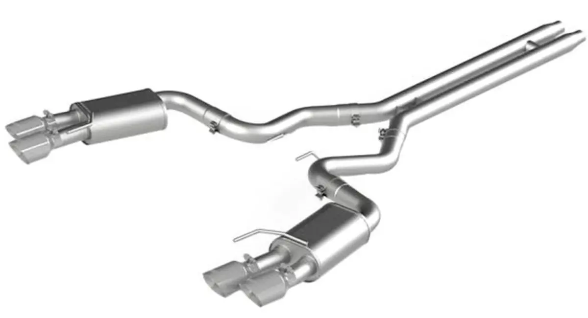 Mbrp: 2018-21 Ford Mustang Gt 5.0L -- 3" Cat Back, With Quad 4" Dual Wall Tips, Street Version, Al 1
