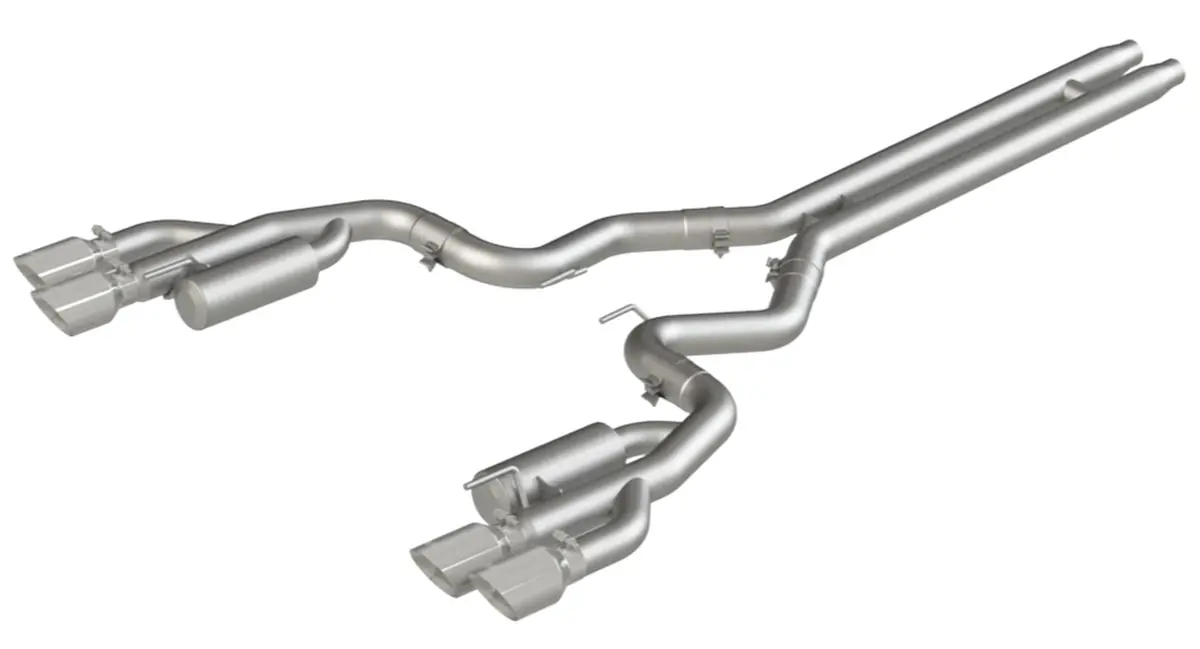 Mbrp: 2018-21 Ford Mustang Gt 5.0L -- 3" Cat Back W/ Quad 4" Dual Wall Tips, Race Version, Al 1