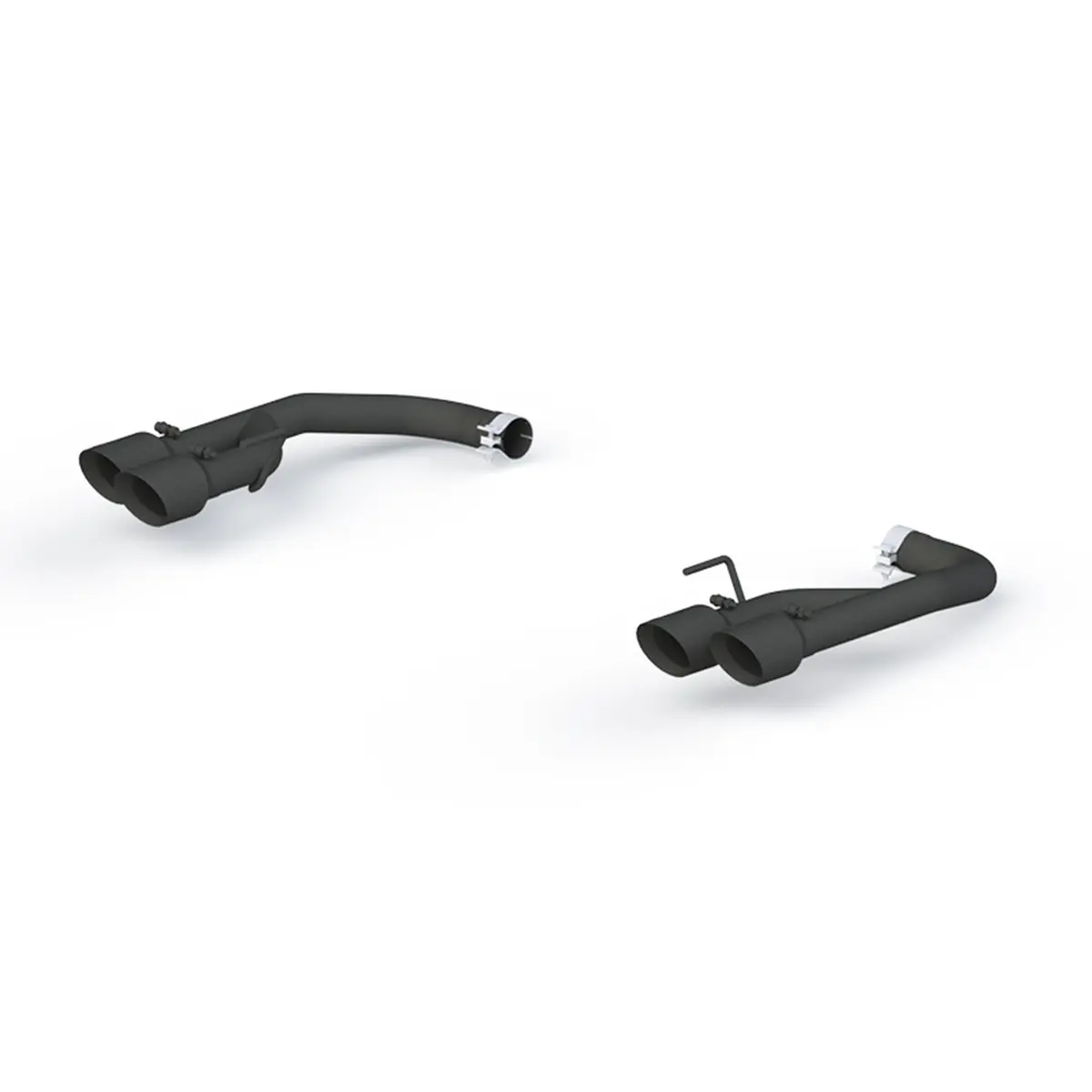 Mbrp: 2018-21 Ford Mustang Gt 5.0L -- 2.5" Axle Back, With Quad 4" Dual Wall Tips, Non Active Exhaust, Black Coated 1