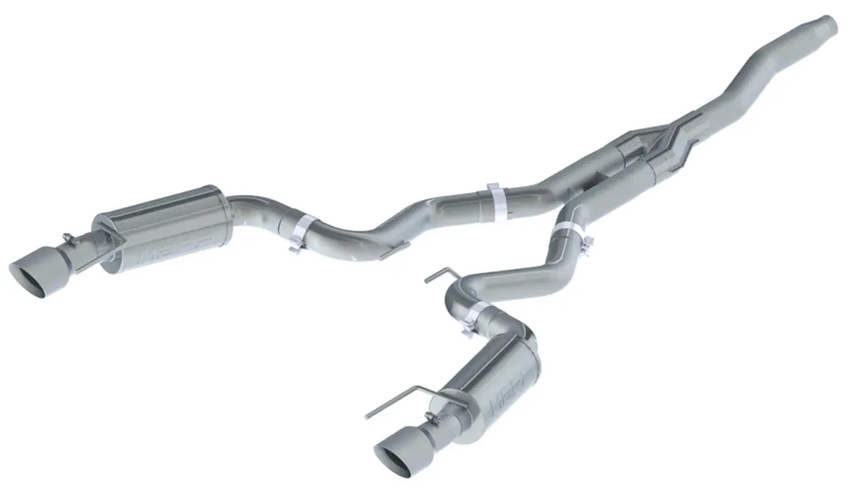 Mbrp: 2015-18 Ford Mustang 2.3 Ecoboost (Non-Convertible), 2019-21 Mustang 2.3 Ecoboost (Except Convertible) -- 3" Cat Back, Dual Split Rear, Street Version, 4.5" Tips, T409 1