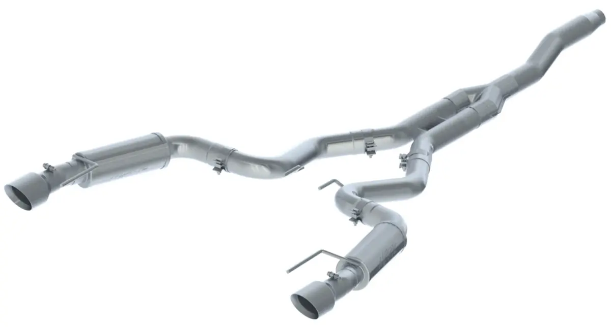Mbrp: 2015-21 Ford Mustang 2.3 Ecoboost (Non-Convertible) -- 3" Cat Back, Dual Split Rear, Race Version, 4.5" Tips, T409 1