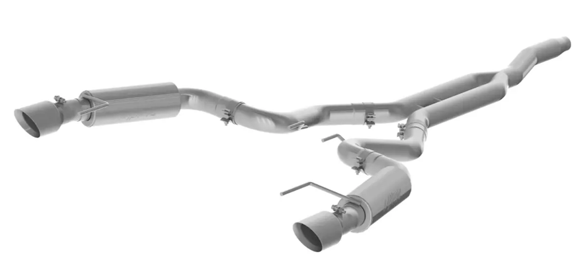 Mbrp: 2015-21 Ford Mustang 2.3 Ecoboost (Non-Convertible) -- 3" Cat Back, Dual Split Rear, Race Version, 4.5" Tips Al 1