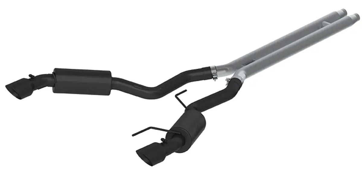 Mbrp: 2015-17 Ford Mustang Gt 5.0 (Coupe Only) -- 3" Cat Back, Dual Split Rear, Street Version, 4.5" Tips, Black Coated 1