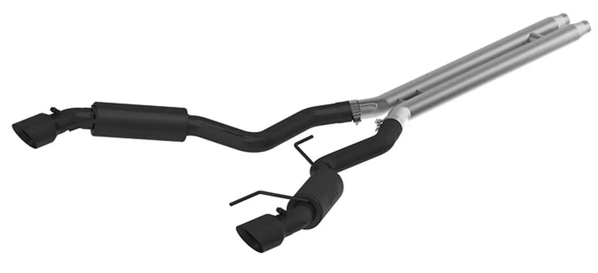Mbrp: 2015-17 Mustang Gt 5.0 (Coupe Only) -- 3" Cat Back, Dual Split Rear, Race Version, 4.5" Tips, Blk Coated 1