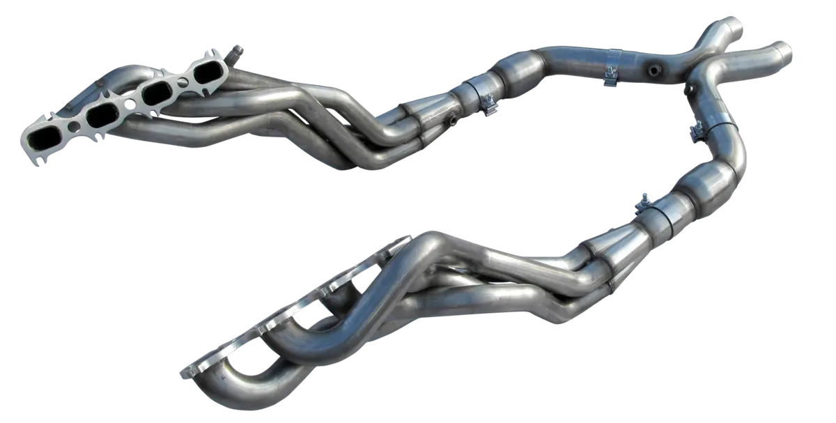 American Racing: 2007-2010 Mustang Shelby Gt500 Long System: 1-7/8" X 3" Or 2" X 3" Headers, 3" X-Pipe, 3" Connection Pipes With Cats 1