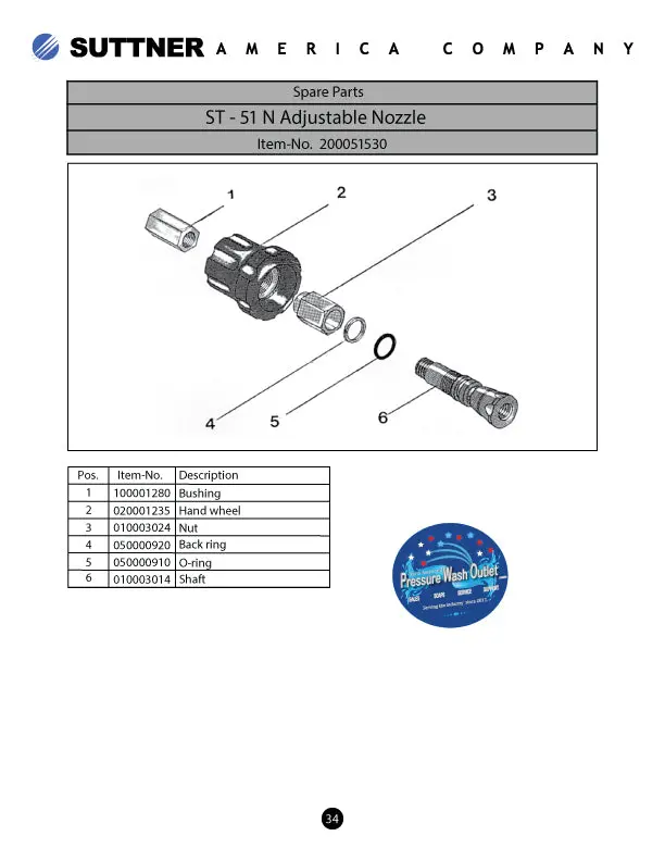 St-51N Adjustable Nozzle Holder By Suttner (1013) 2